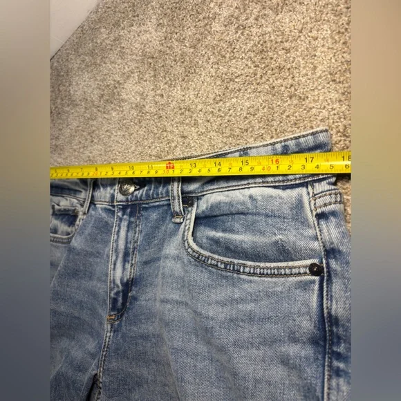 Rag & Bone Dre Slim Boyfriend Jeans Raw Hem Cuffed Mid rise Low Rise Dora 29 - Picture 12 of 16